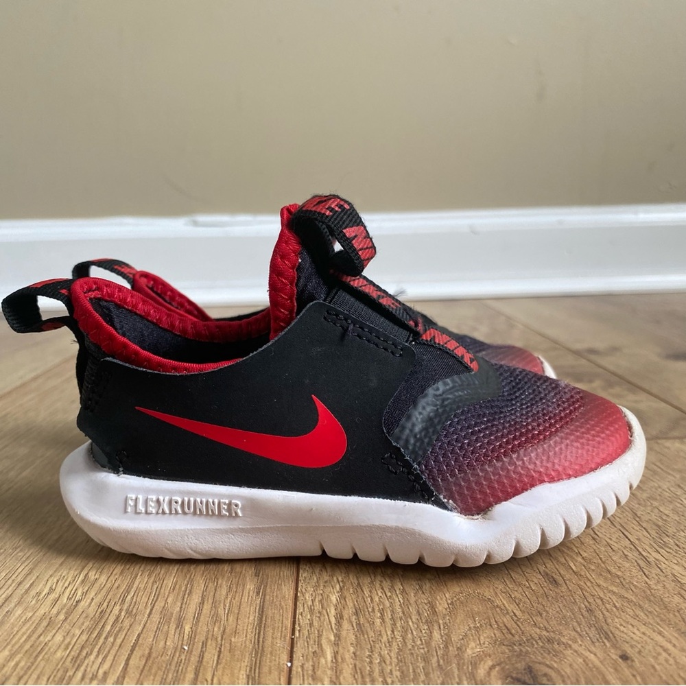 Nike Flex Runner TD Shoes ‘University Red Black’ Size 7c